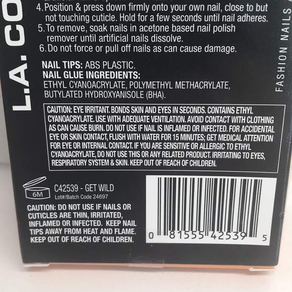 L.A. Colors 13 Piece Short Length Nails On Set New Product - Picture 4 of 6